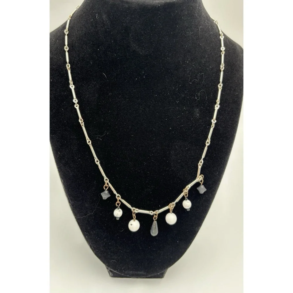 925 Sterling Silver Moon Star CZ Pendant Necklace + Layered Charm Chain‎ Set